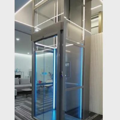 0.15m/s Advanced PLC Control roestvrij staal cabine schroef aangedreven lift