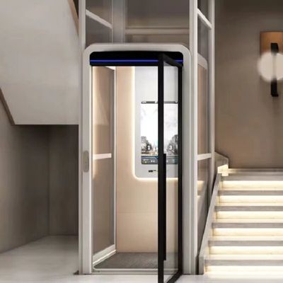 304# Roestvrij staal Huis Hydraulische lift Roestvrij staal kaders van de cabine met automatische deur