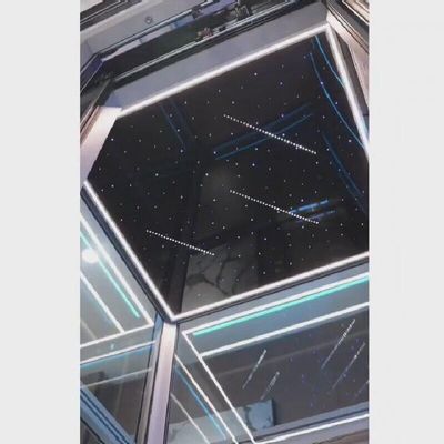 Quaint Traction Home Lift VVVF Control Gearless ss cabine lift 1 jaar garantie