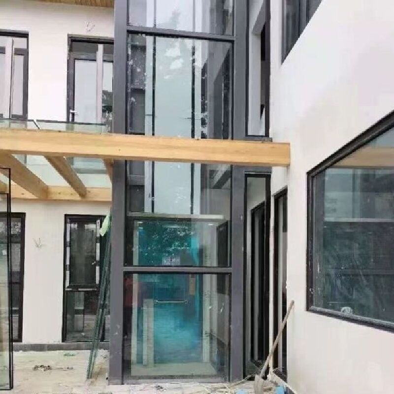 5-stop putloze hydraulische woninglift met automatische deuren