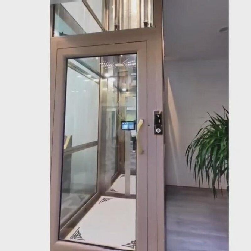 Automatische deur LCD-scherm controle tractie Home lift met noodstopknop