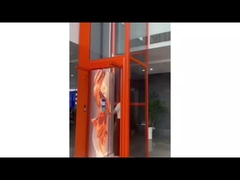 Hot red platform traction home lift